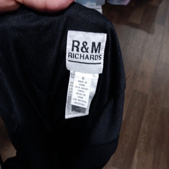 Vintage Y2K R&M Richards Emroidered Sequin Floral Appliqué Chiffon Drop Size 8 - Picture 6 of 6